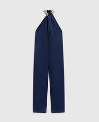 Satin Halterneck Jumpsuit