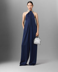 Satin Halterneck Jumpsuit