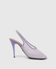 Slingback Stretch Mesh Pumps