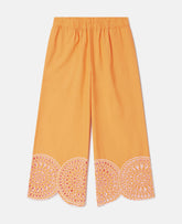 Popeline Statement Cuff Trousers