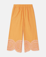 Popeline Statement Cuff Trousers