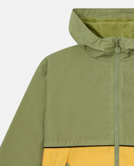 Colour Block Hooded Raincoat