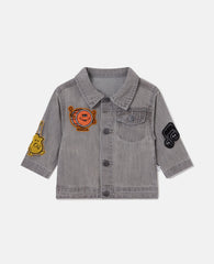 Music Graphic Embroidered Denim Jacket