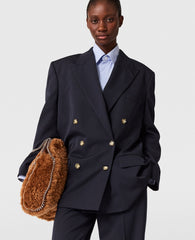 Oversized Double-Breasted Blazer