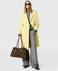 Double-Breasted Longline Peacoat