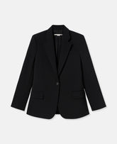 Wool Flannel Slim Fit Boyfriend Blazer