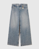 Vintage Wash Wide-Leg Jeans
