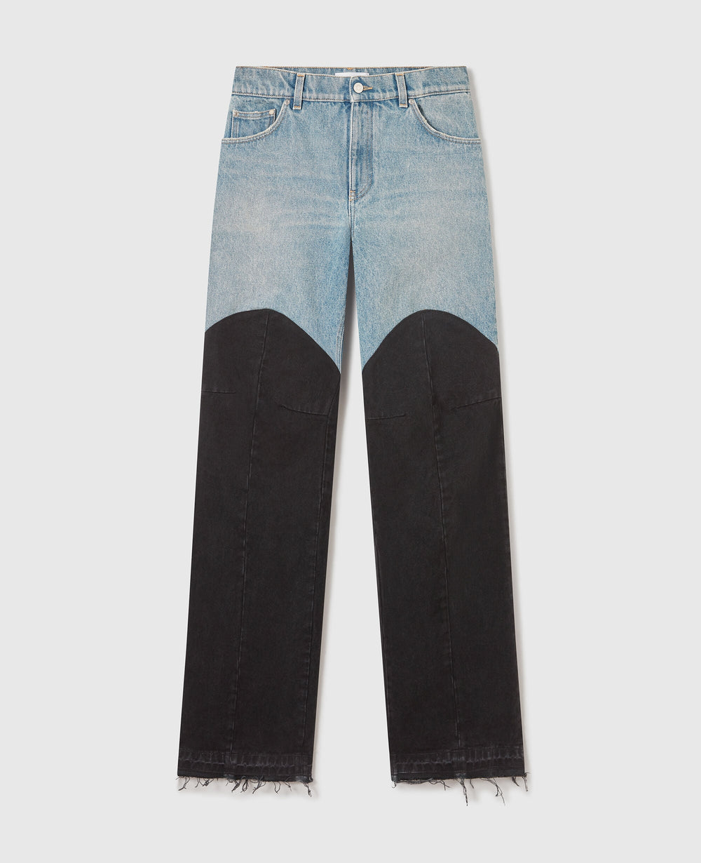 Patchwork Panel Denim Jeans