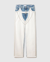 Chaps Studded Straight-Leg Jeans