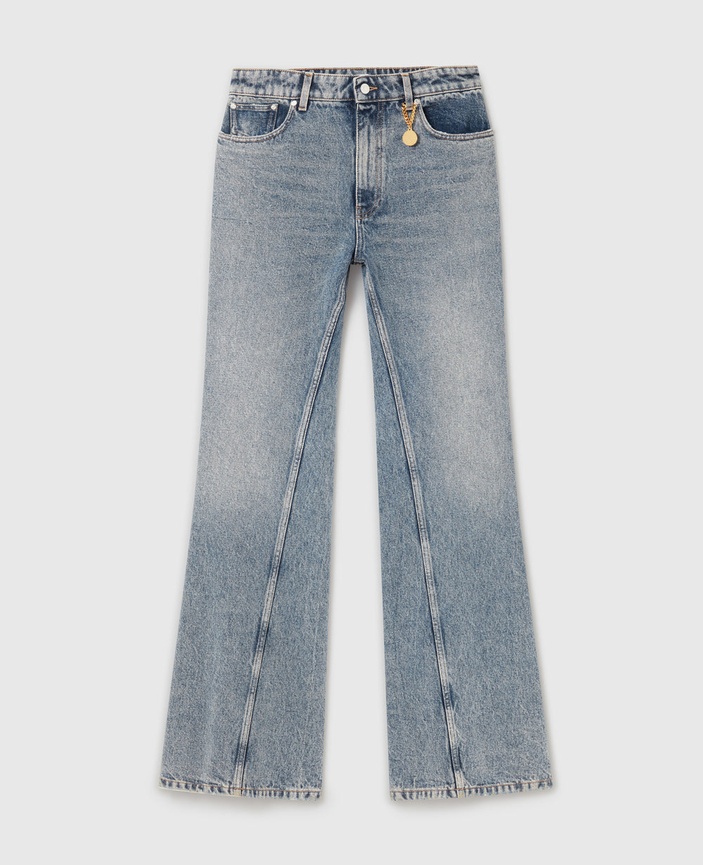 Vintage Wash Bootcut Jeans