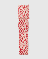 Raspberry Print Mesh Maxi Dress