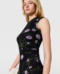 Mesh Twisted Floral Dress