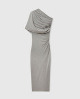 One Shoulder Twisted Wrap Dress