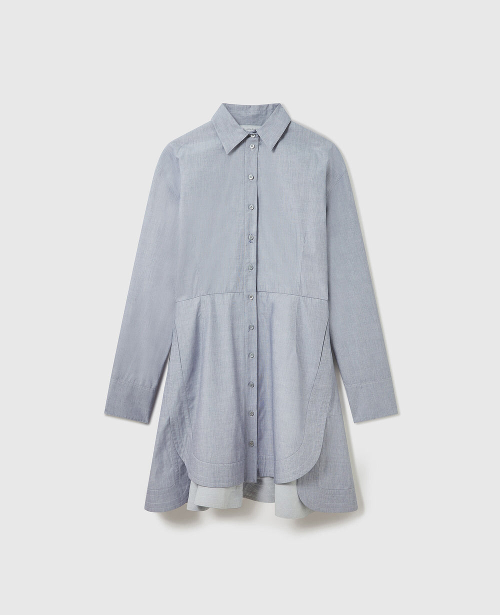 Fitted Chambray Shirt Dress