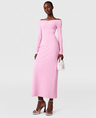 Compact Knit Long Sleeve Dress
