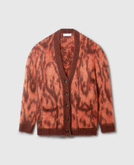 Cloud Leopard V-Neck Cardigan