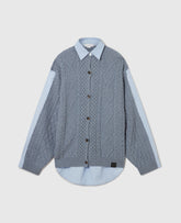 Hybrid Knit Shirt Cardigan
