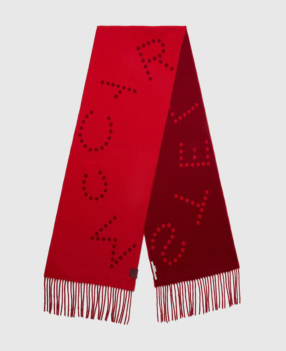 Logo Fringe Scarf