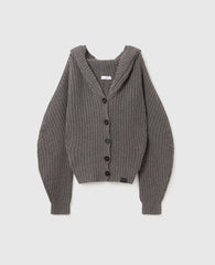 Chunky Ribbed Hooded Cardigan