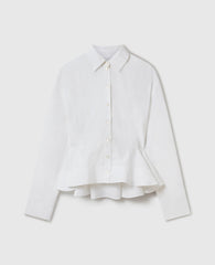 Poplin Peplum Shirt