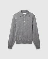 Lightweight Wool Frill Polo