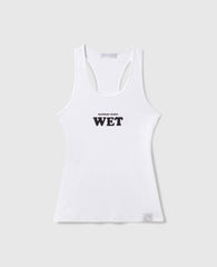 Slippery When Wet Racerback Tank Top