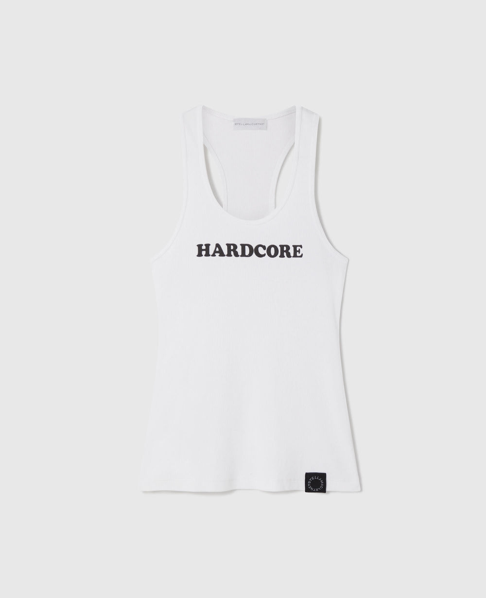 Hardcore Slogan Tank Top