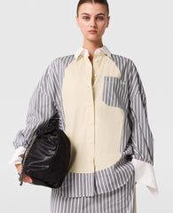 Oversized Mixed Stripe Shirt