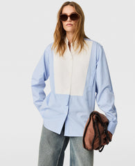 Tuxedo Bib Poplin Shirt