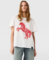 Airbrushed Horse Graphic T-Shirt