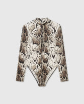 Cloud Leopard High-Neck Bodysuit