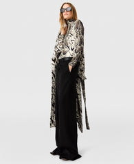 Cloud Leopard High-Neck Bodysuit