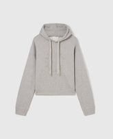 Logo-Embroidered Cropped Hoodie