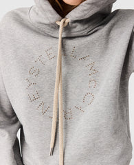 Logo-Embroidered Cropped Hoodie