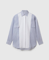 Cotton Stripe Piqué Double Shirt