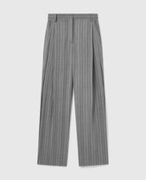 Striped Lightweight Straight Trousers