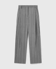 Striped Lightweight Straight Trousers
