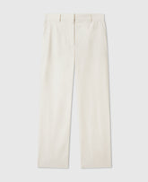 Washed Cotton Straight Trousers