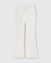 High-Rise Bootcut Wool Trousers