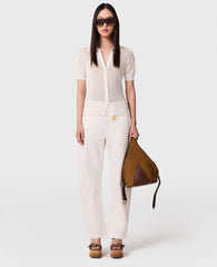 Cropped Barrel-Leg Jeans