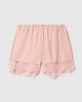 Lace-Trimmed Shorts