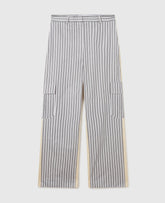 Oversized Mixed Stripe Cargo Trousers