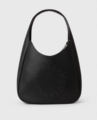 Logo Studded Large Hobo Bag