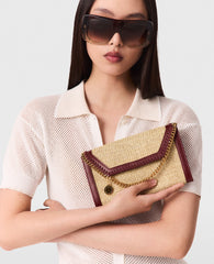 Falabella Raffia Wallet Crossbody Bag