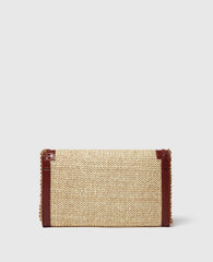 Falabella Raffia Wallet Crossbody Bag