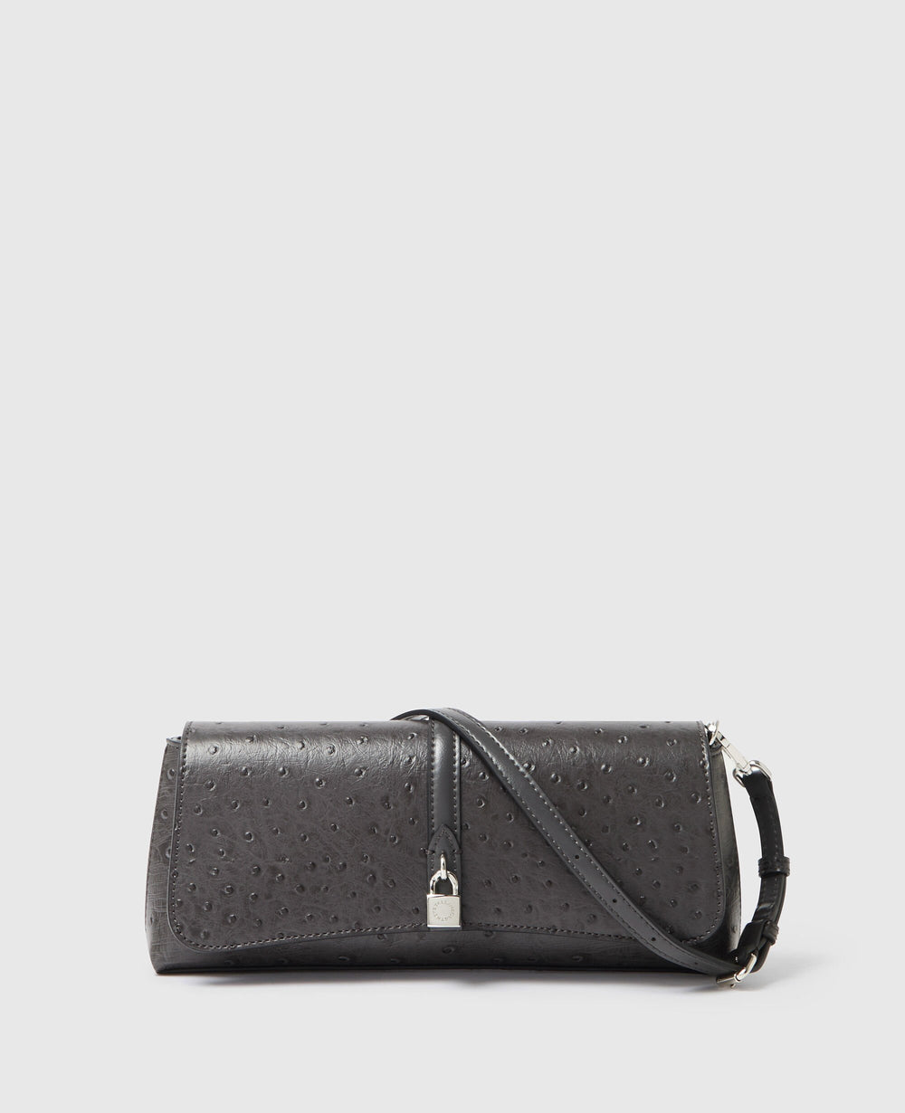 Ryder Ostrich Pochette Shoulder Bag
