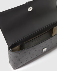 Ryder Ostrich Pochette Shoulder Bag