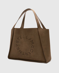 Logo Large Suede Tote Bag