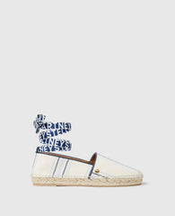 Gaia Striped Flat Espadrilles