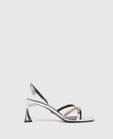 Elsa Metallic Heeled Sandals